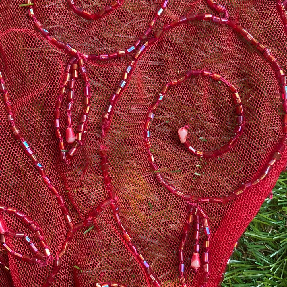 Beaded Red Top - Picture 10 of 17